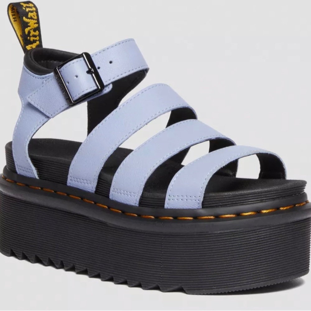 Dr. Martens Light Blue Platform Sandals